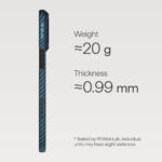 Ultra-Slim Case 1500D Black/Blue (Twill) (PitaTap™) - Image 5