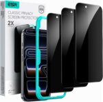 ESR Classic Privacy Screen Protector (Alignment frame) – 3 Pack