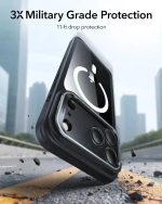 ESR Classic Hybrid Magnetic Case (Camera Control, Stash Stand) - Clear Black - Image 5