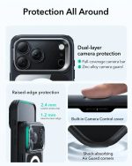 ESR Classic Hybrid Magnetic Case (Camera Control, Stash Stand) - Clear Black - Image 6