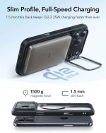 ESR Classic Hybrid Magnetic Case (Camera Control, Stash Stand) - Clear Black - Image 7