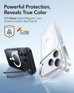 ESR Classic Hybrid Magnetic Case (Camera Control, Stash Stand) - Clear Black - Image 2