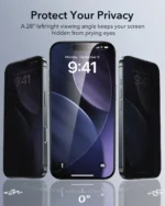 ESR UltraFit Classic Privacy Screen Protector – 3 Pack - Image 4