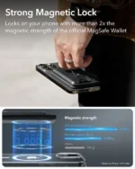 Geo Wallet Stand (HaloLock) with Built-in Find My - Midnight Black - Image 4