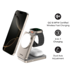 1-Charge Q.Port 3-in-1 Foldable Qi2 15W Magnetic Wireless Charging Stand - Image 3