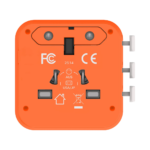 1-World²  2-Port USB-A and USB-C GaN Travel Charger 20W - Image 3