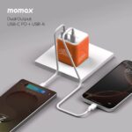 1-World²  2-Port USB-A and USB-C GaN Travel Charger 20W - Image 4