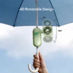 1° Go Clamp Compact Foldable Umbrella-Clip Mini Fan - Image 3