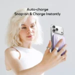 1-Power Pass 5000mAh Magnetic Wireless Charging Battery Pack - Image 5