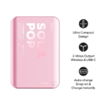 1-Power Pass 5000mAh Magnetic Wireless Charging Battery Pack - Image 14