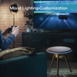 Cymbal Multifunctional Foldable Smart Table With Wireless Charging, Speakers, USB-C Ports, and LED Lighting Effects - Momax - Image 8